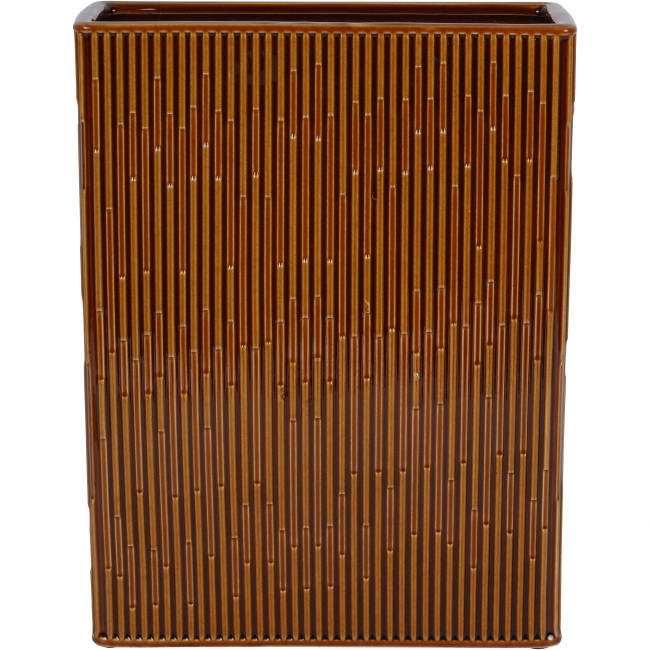 Elk Glazed Terracotta Square Vase